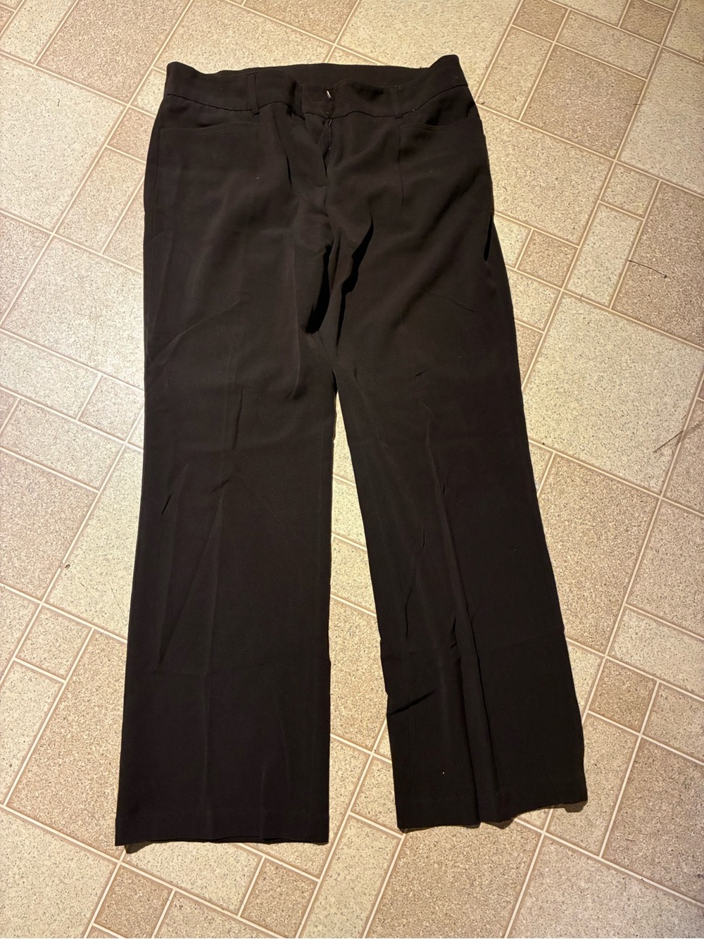 Brown Wide-Leg Pull-On Women’s Pants Briggs New York size 12